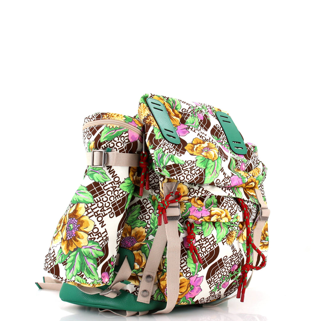 Gucci x The North Face Flap Backpack Printed Nylon Large