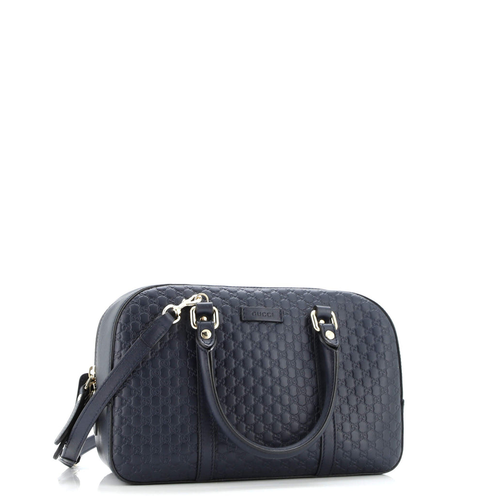 Convertible Top Handle Crossbody Bag Microguccissima Leather Medium