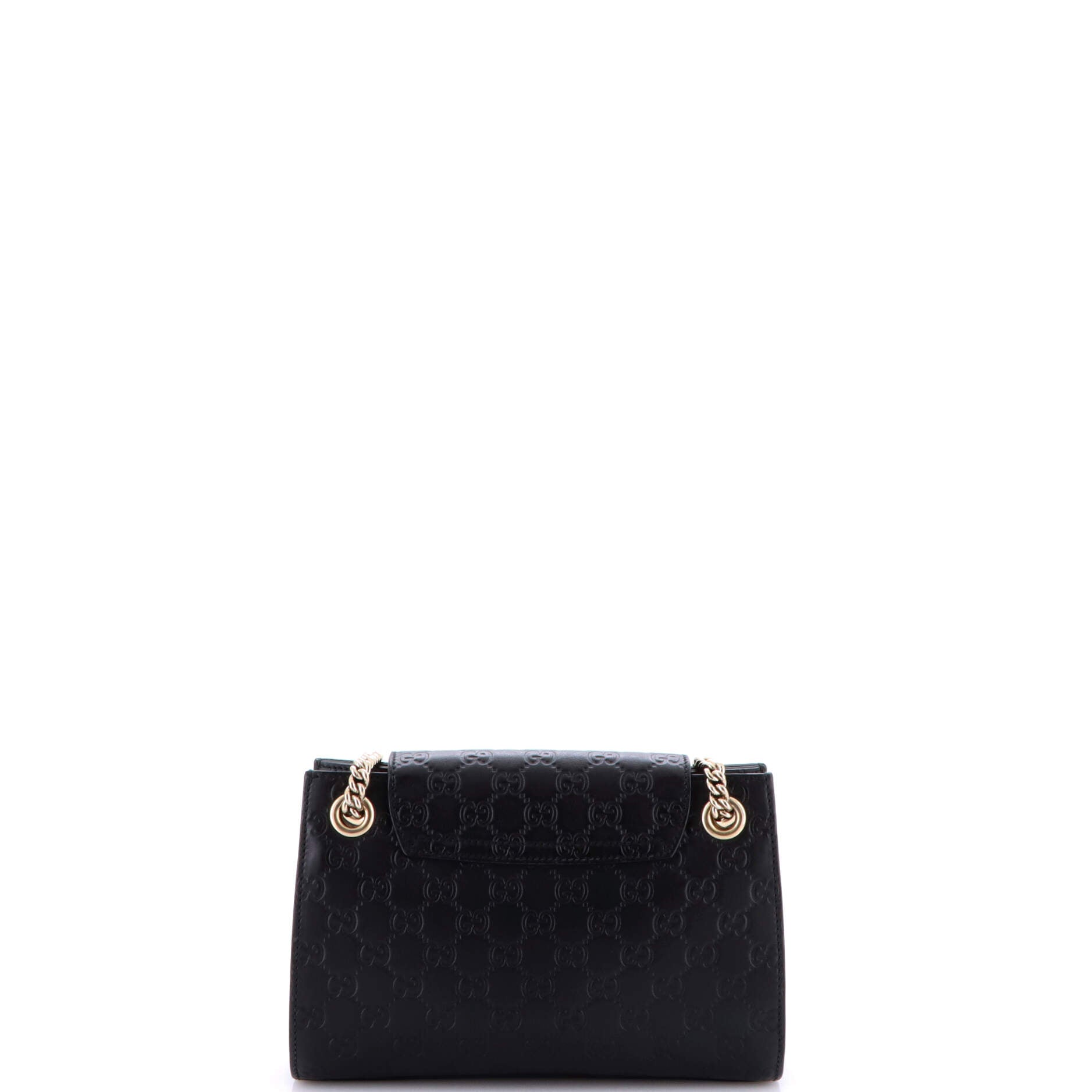 Emily Chain Flap Shoulder Bag Guccissima Leather Small