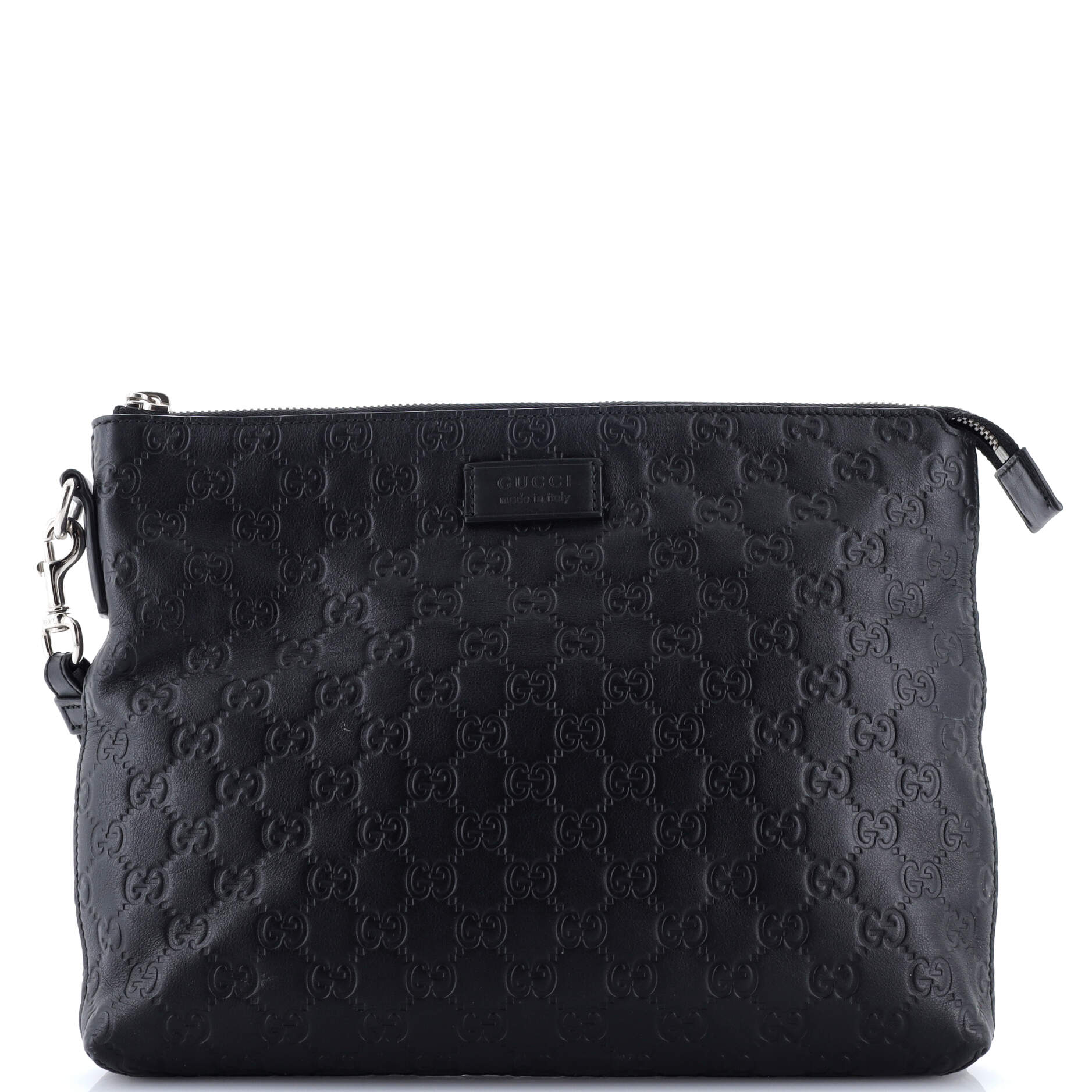 Signature Soft Wristlet Guccissima Leather