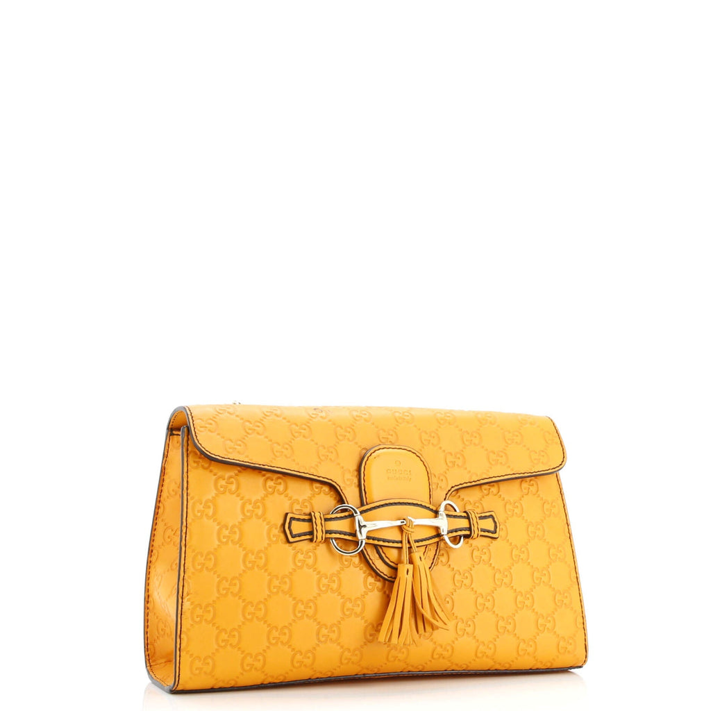 Emily Chain Flap Bag Guccissima Leather Medium