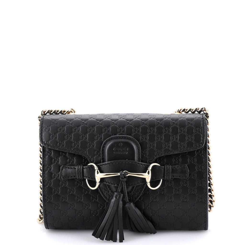 Emily Chain Flap Bag Microguccissima Leather Mini