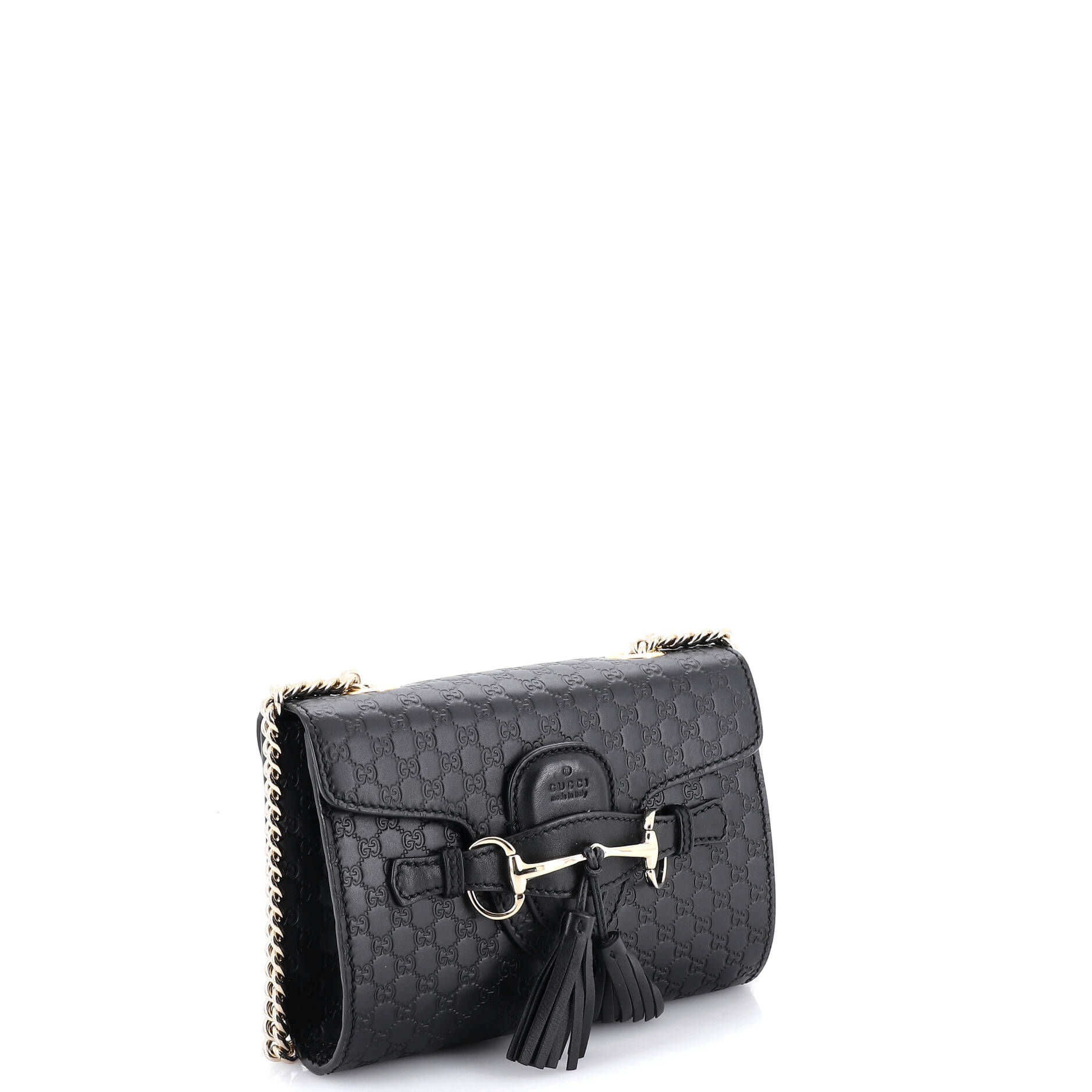 Emily Chain Flap Bag Microguccissima Leather Mini
