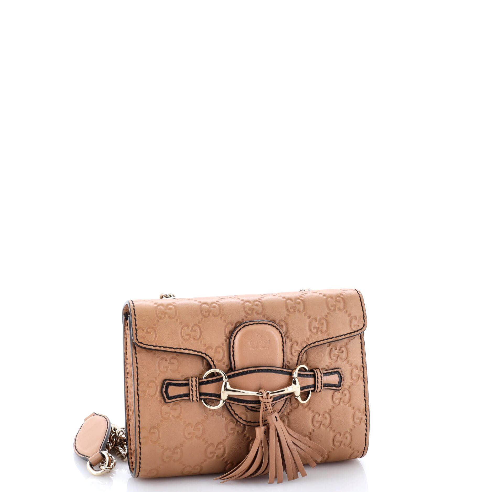 Emily Chain Flap Bag Guccissima Leather Mini
