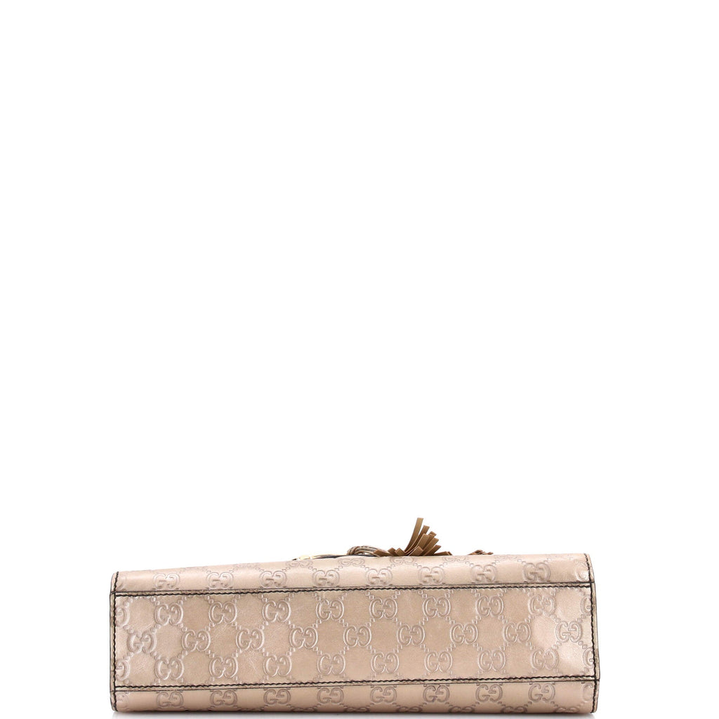 Emily Chain Flap Bag Guccissima Leather Medium