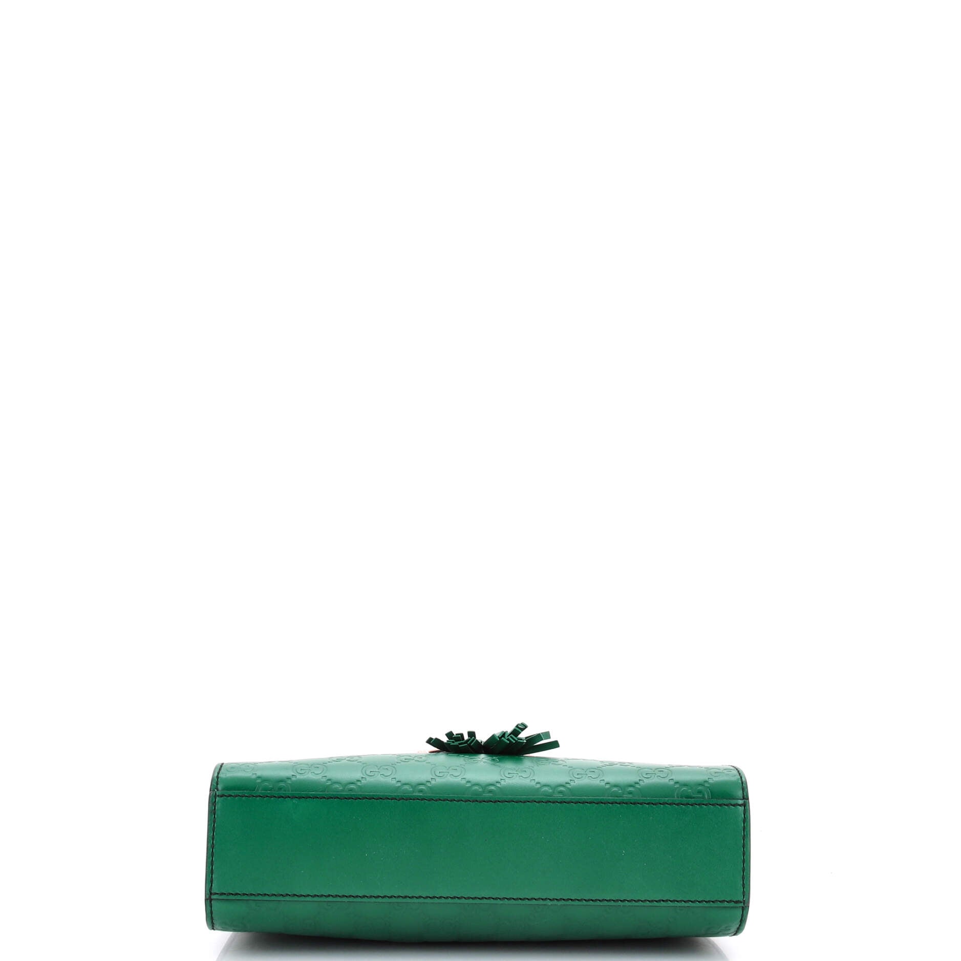 Emily Chain Flap Shoulder Bag Guccissima Leather Small