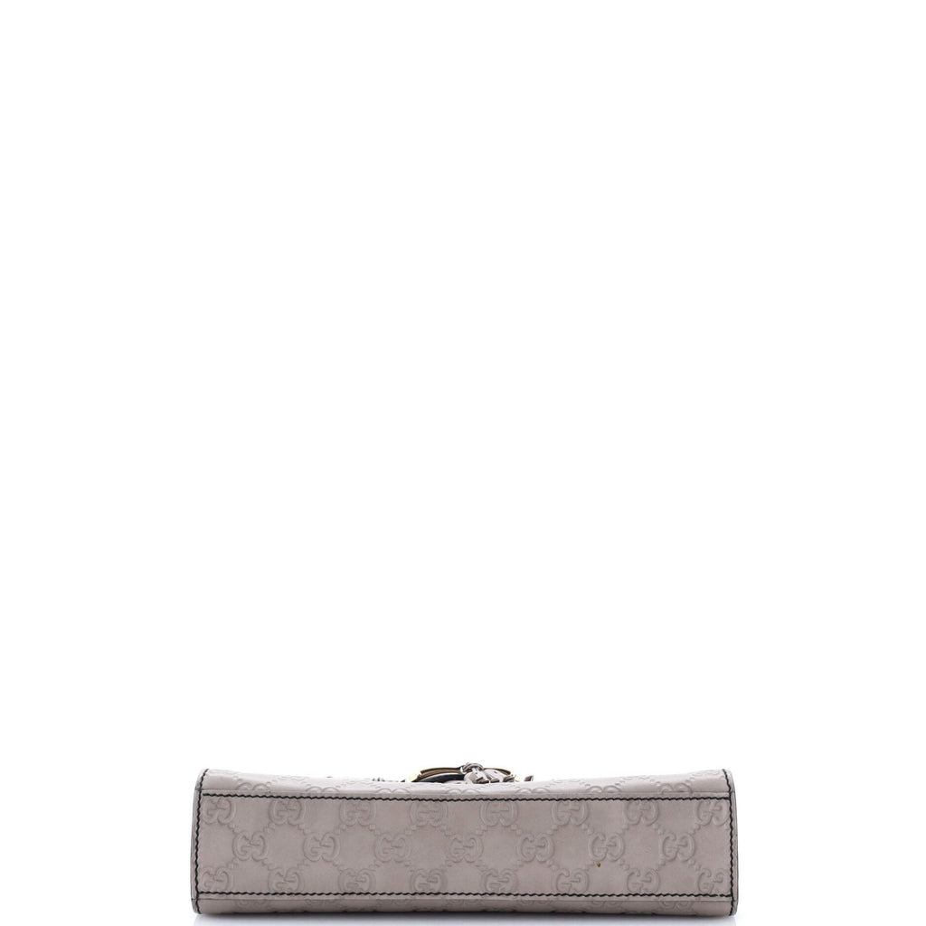 Emily Chain Flap Shoulder Bag Guccissima Leather Small