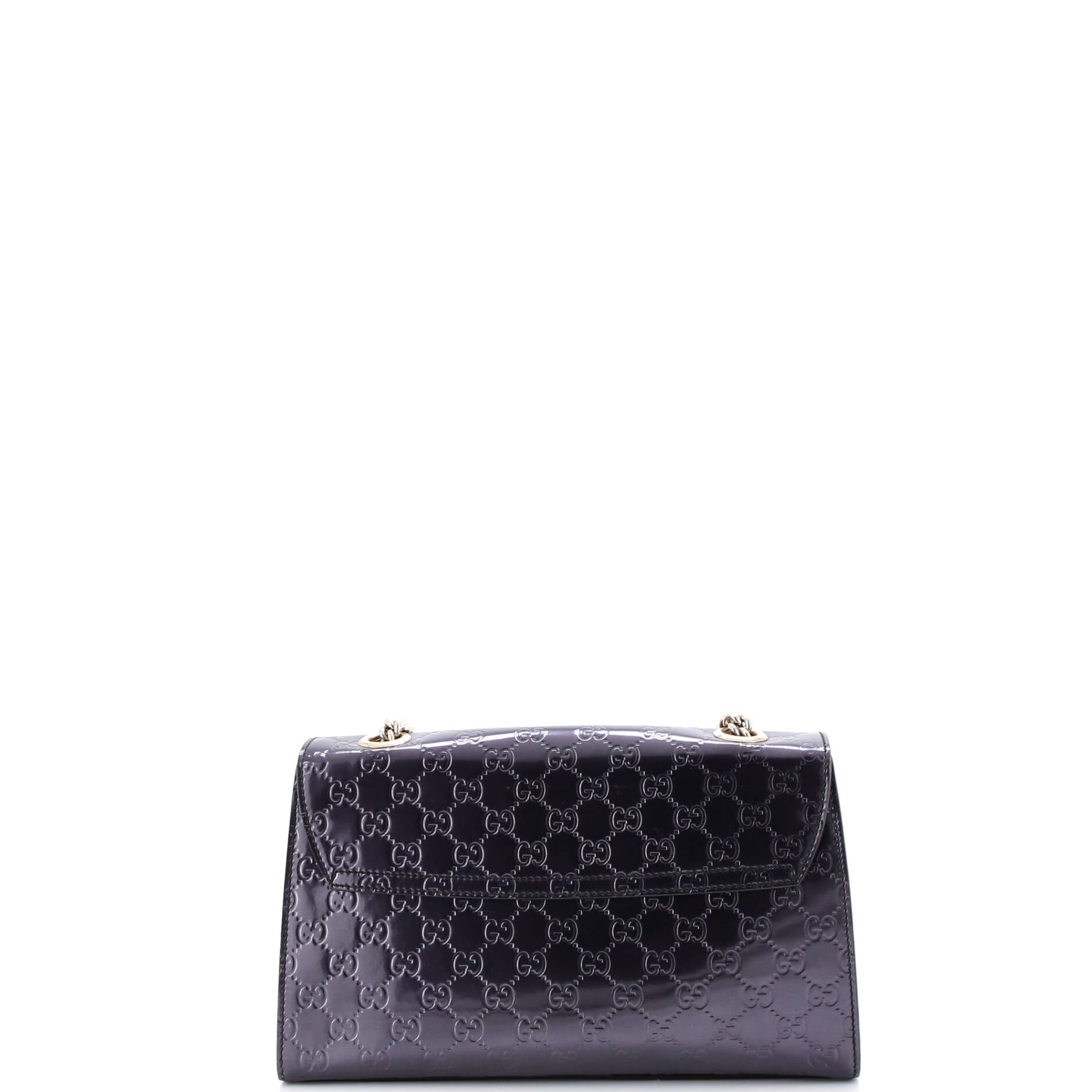 Emily Chain Flap Bag Guccissima Patent Medium