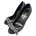 Chanel Suede Ribbon Pumps