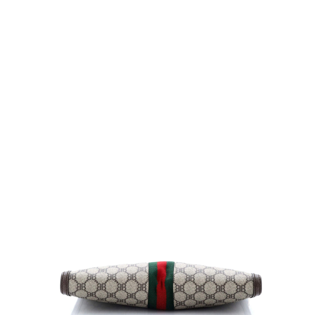 x Gucci The Hacker Project Web Wristlet Clutch BB Coated Canvas