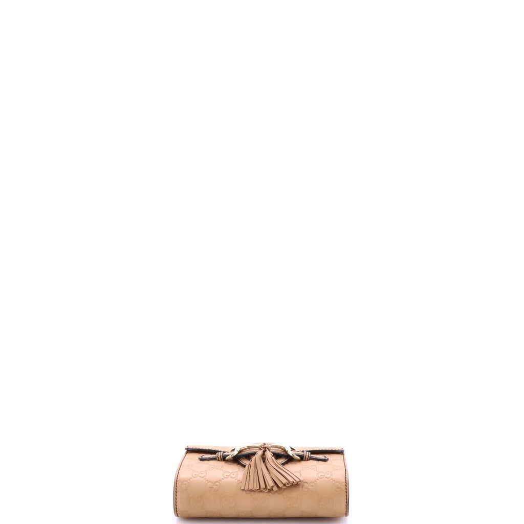 Emily Chain Flap Bag Guccissima Leather Mini