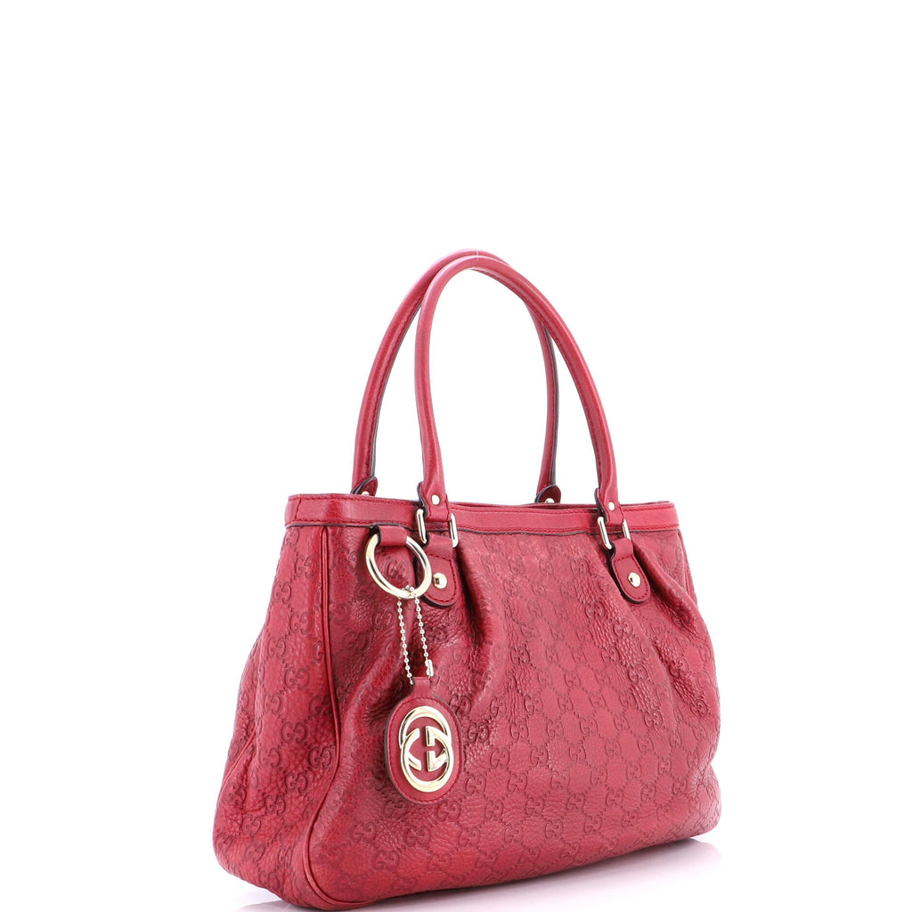 Sukey Top Handle Tote Guccissima Leather Medium