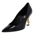 Women's Saint Laurent Opyum Patent Leather Pumps Black