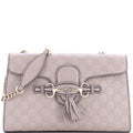 Emily Chain Flap Bag Guccissima Leather Medium