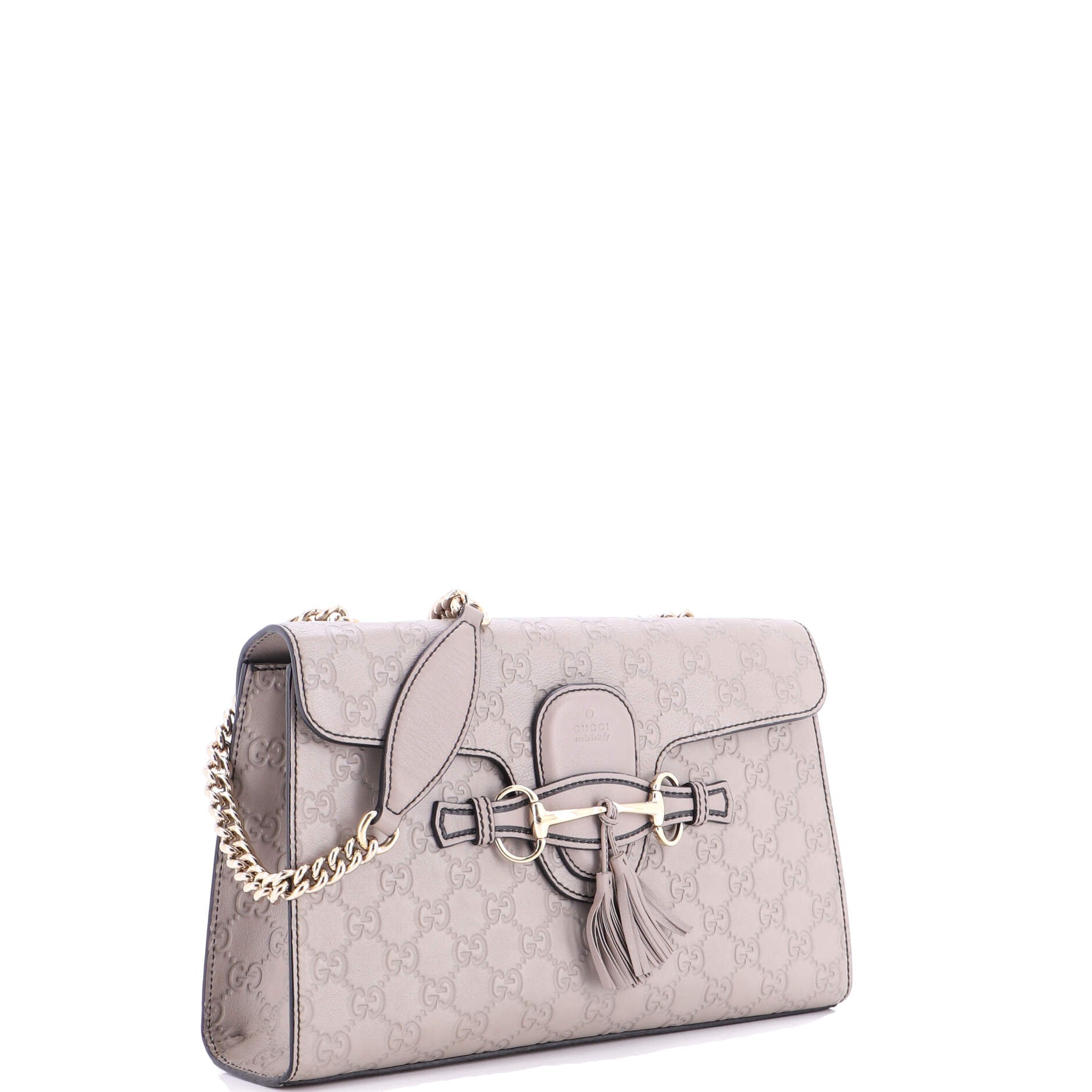 Emily Chain Flap Bag Guccissima Leather Medium