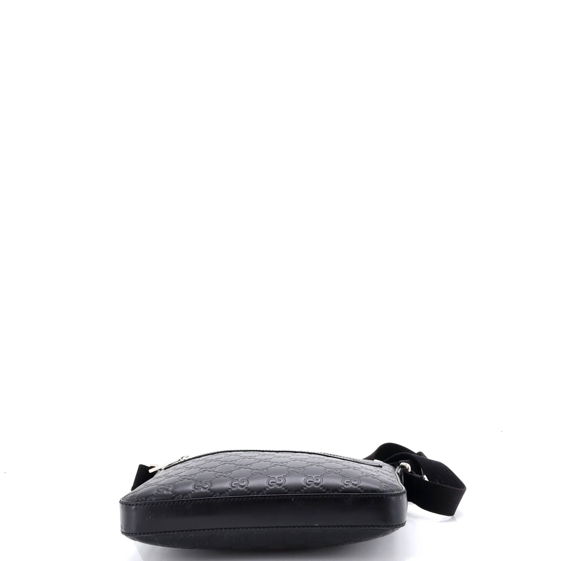 Signature Zip Messenger Bag Guccissima Leather Small