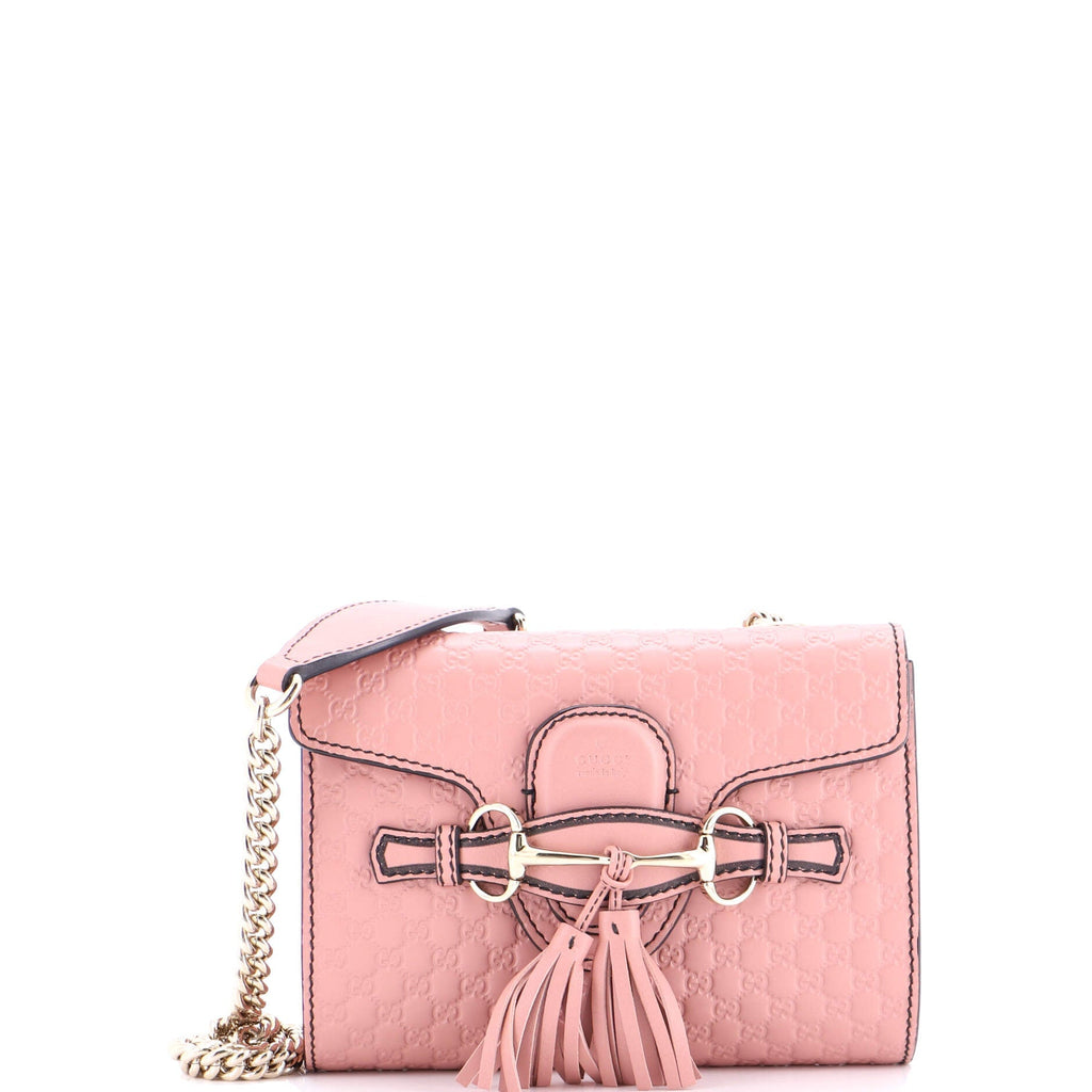 Emily Chain Flap Bag Microguccissima Leather Mini