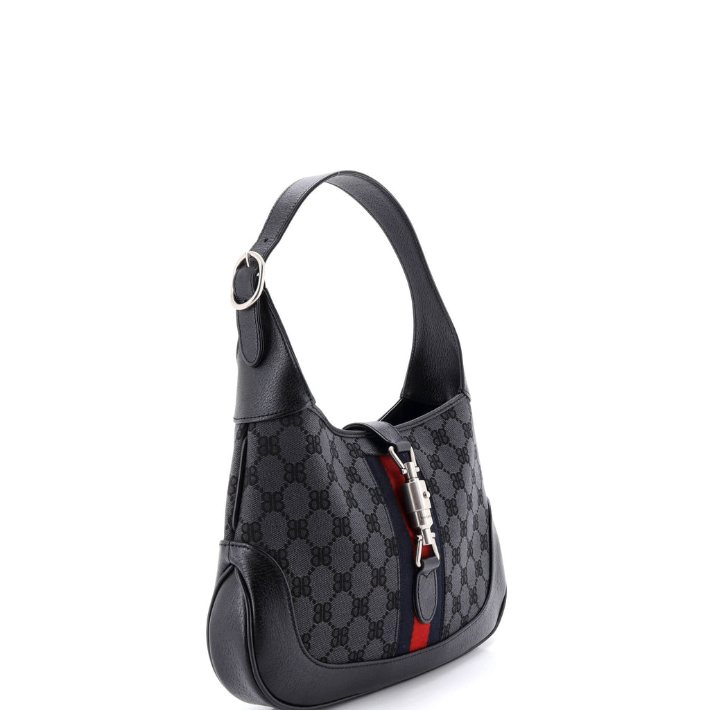 x Gucci The Hacker Project Jackie 1961 Hobo BB Canvas Small