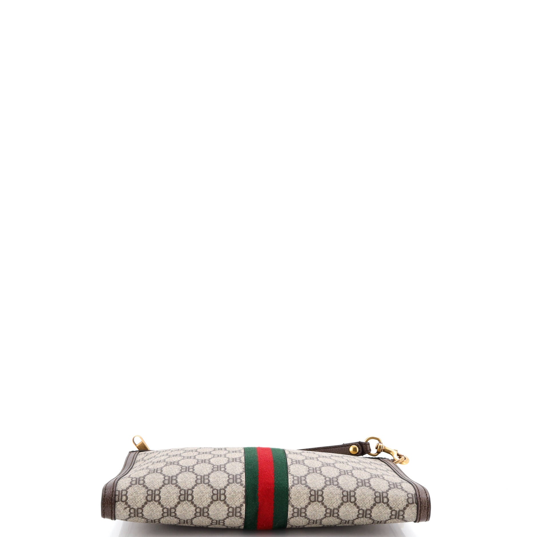 x Gucci The Hacker Project Web Wristlet Clutch BB Coated Canvas