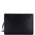 Zip Messenger Bag Guccissima Leather Large