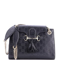 Emily Chain Flap Shoulder Bag Guccissima Leather Small