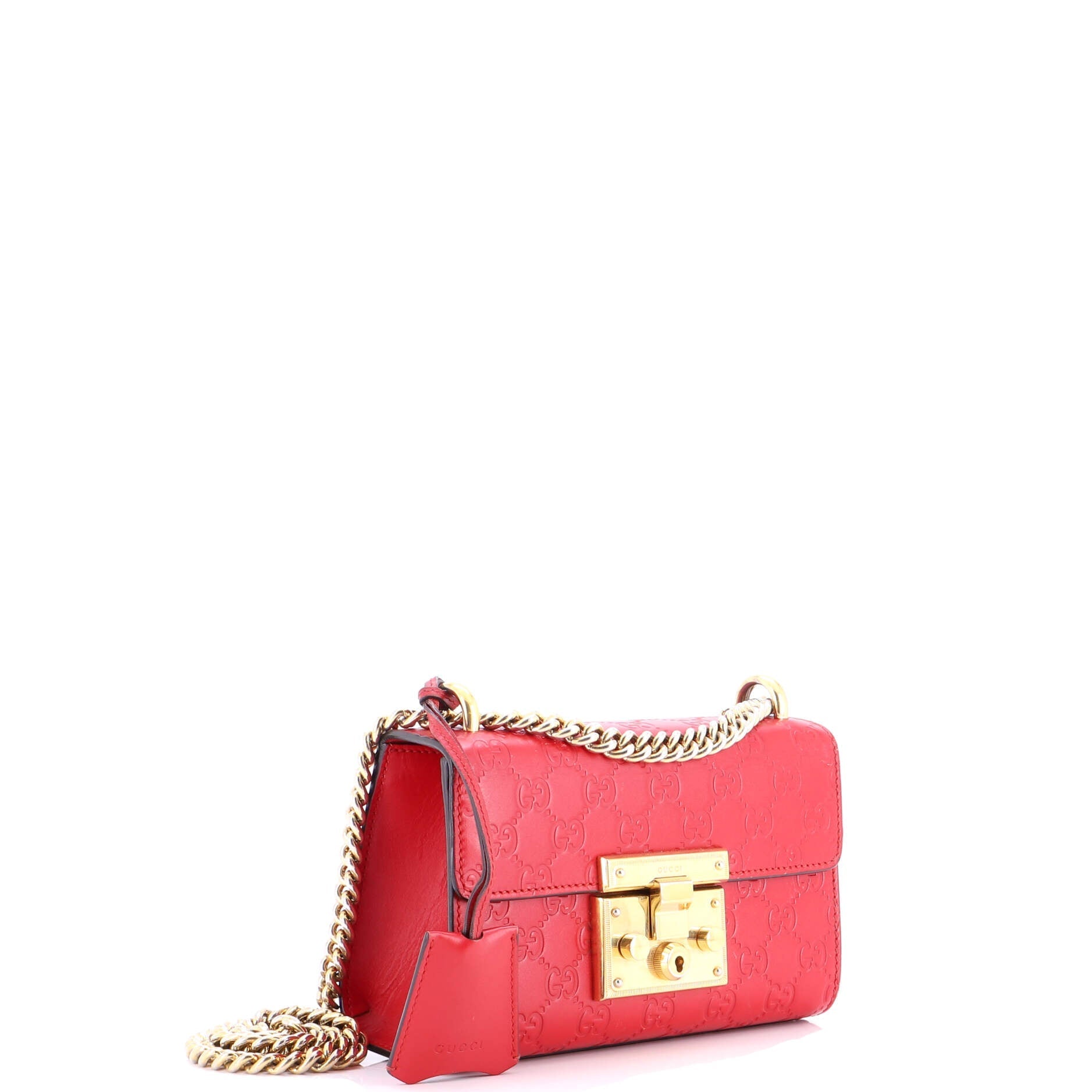 Padlock Shoulder Bag Guccissima Leather Small