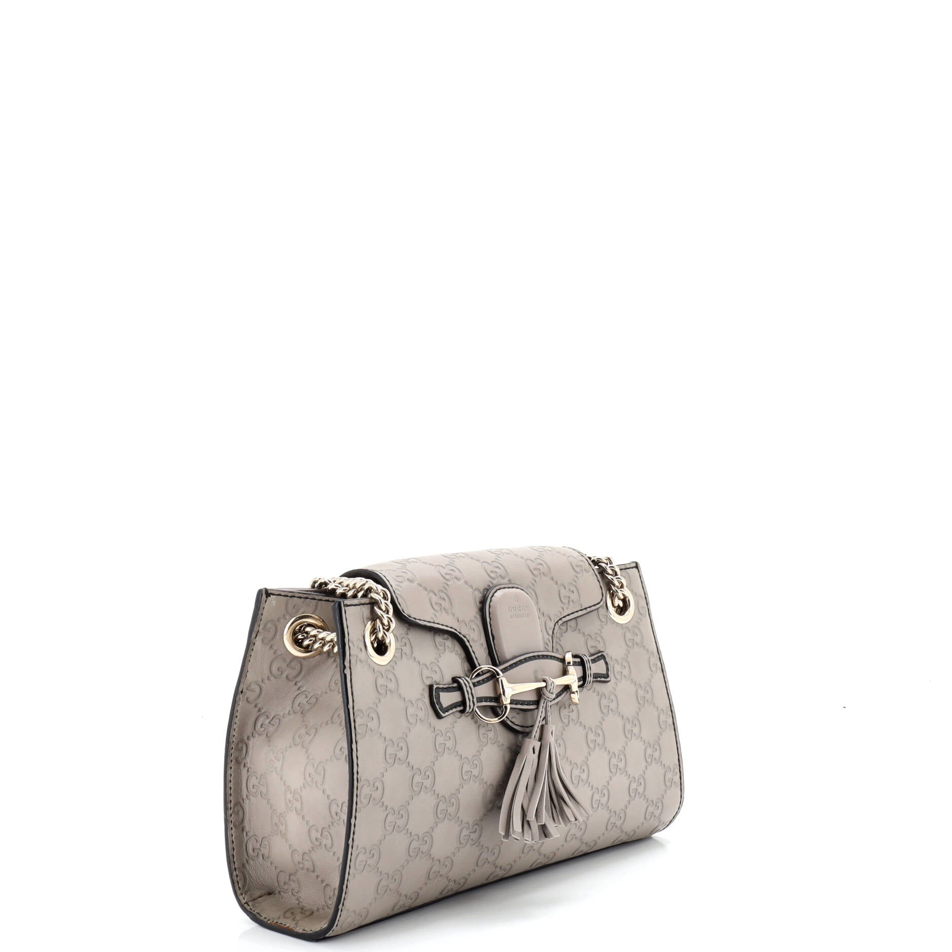 Emily Chain Flap Shoulder Bag Guccissima Leather Small