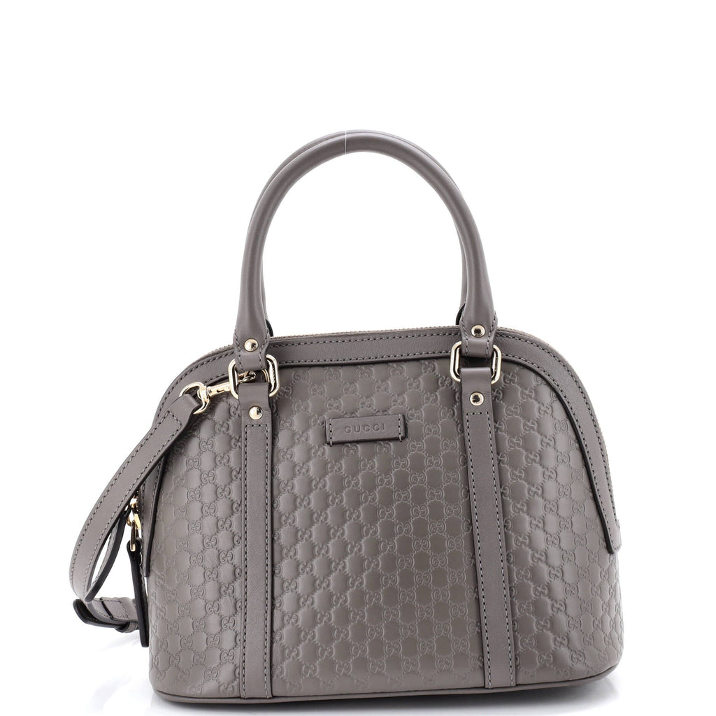Convertible Dome Satchel Microguccissima Leather Mini