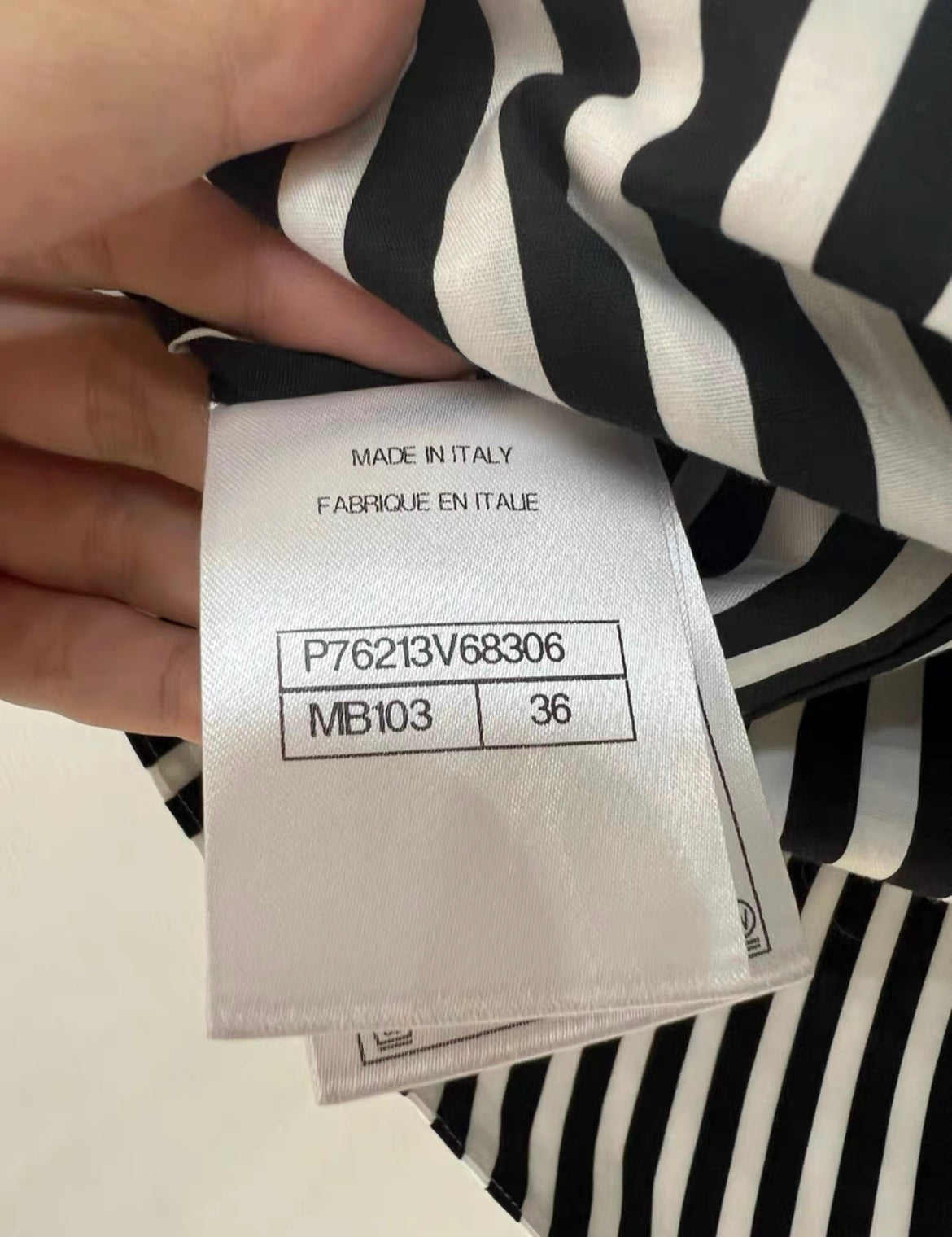 Chanel 24M coco beach striped skirt with CC logo and sparkling diamonds, brand new with tag, size 36