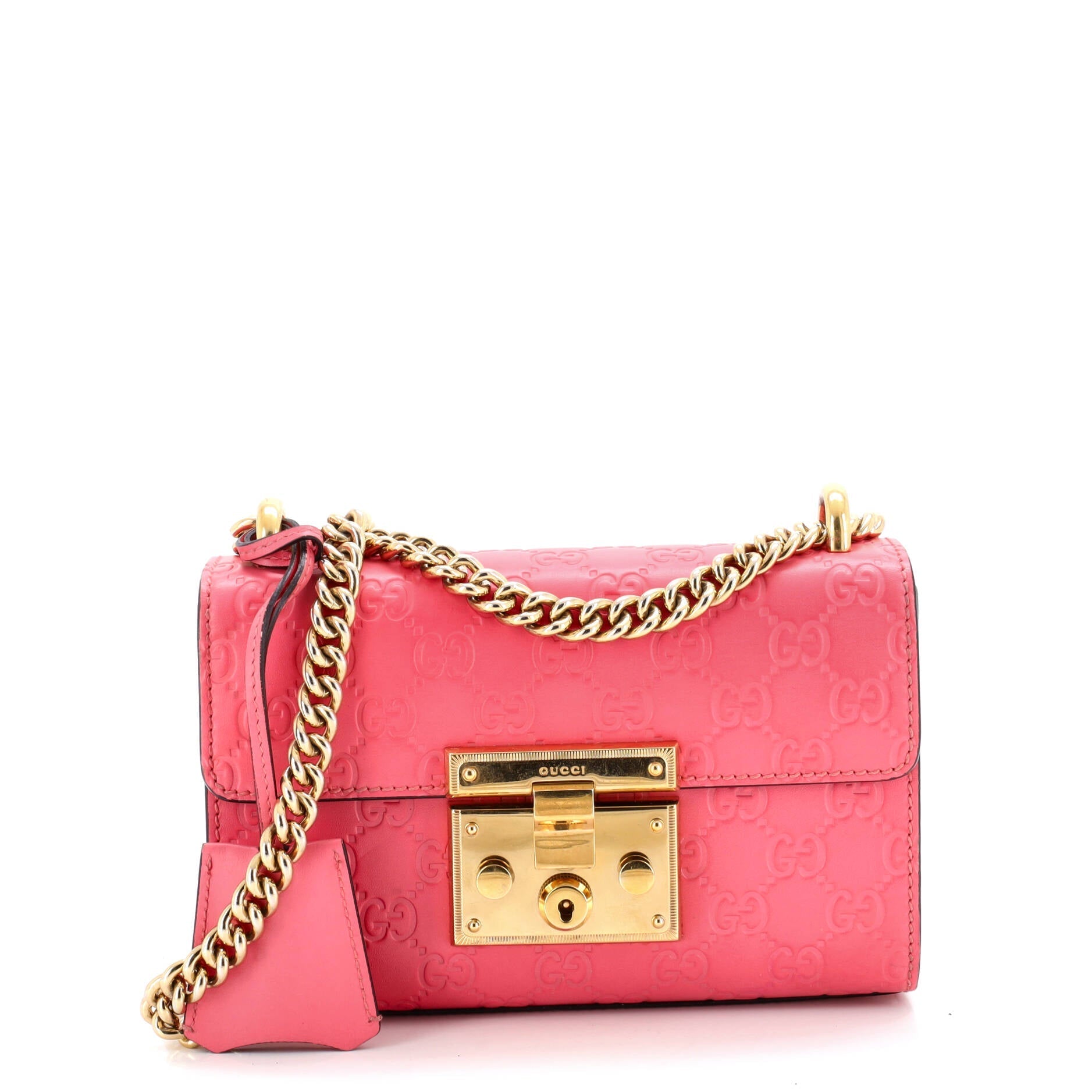 Padlock Shoulder Bag Guccissima Leather Small