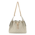 Caviar Quilted Small Chanel 25 Handbag Light Grey