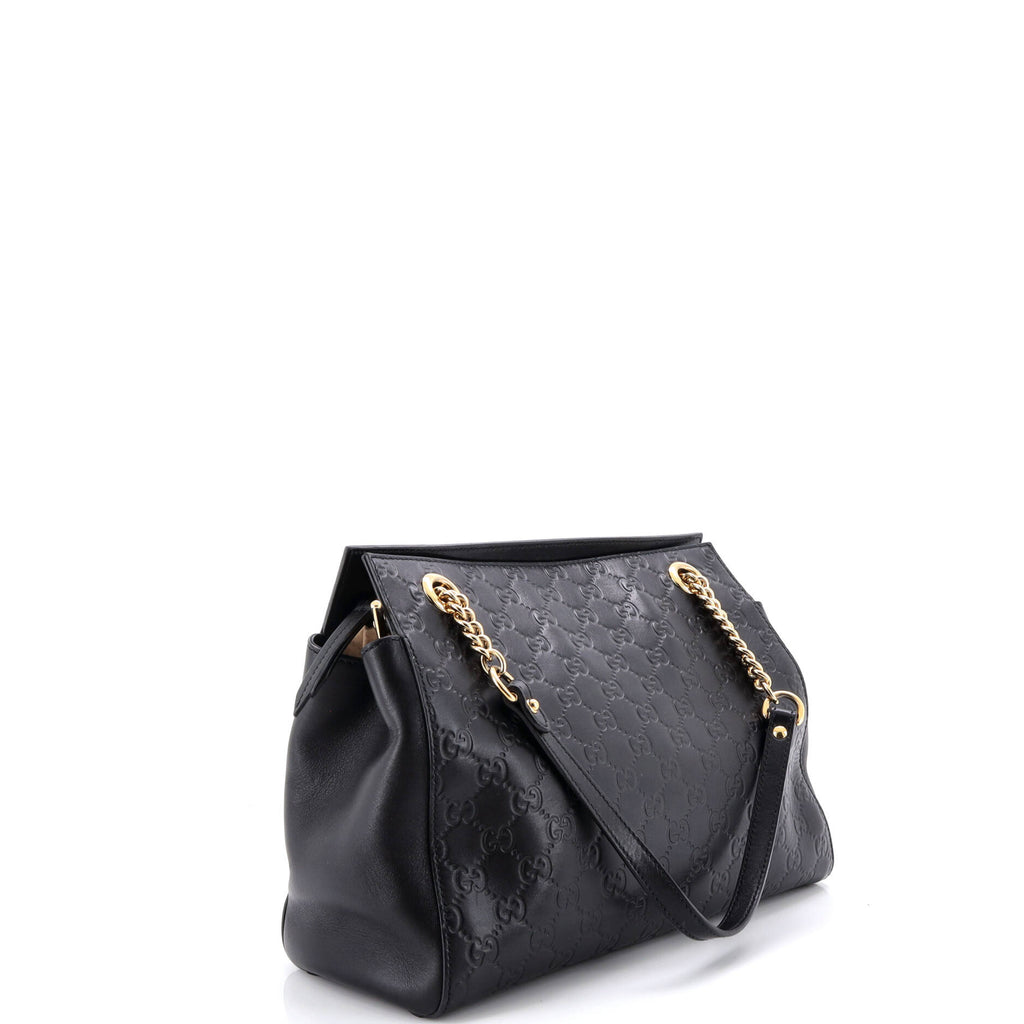 Soft Signature Shoulder Bag Guccissima Leather Medium