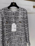 Chanel 22SS black and white jacket