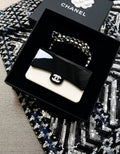 Chanel 21 black and white acrylic box minaudière