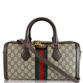 GUCCI Ophidia GG Canvas Medium Top Handle Shoulder Bag Beige 524532