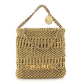 Metallic Calfskin Macrame Mini Chanel 22 Gold