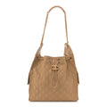 Caviar Quilted Medium Chanel 25 Handbag Dark Beige