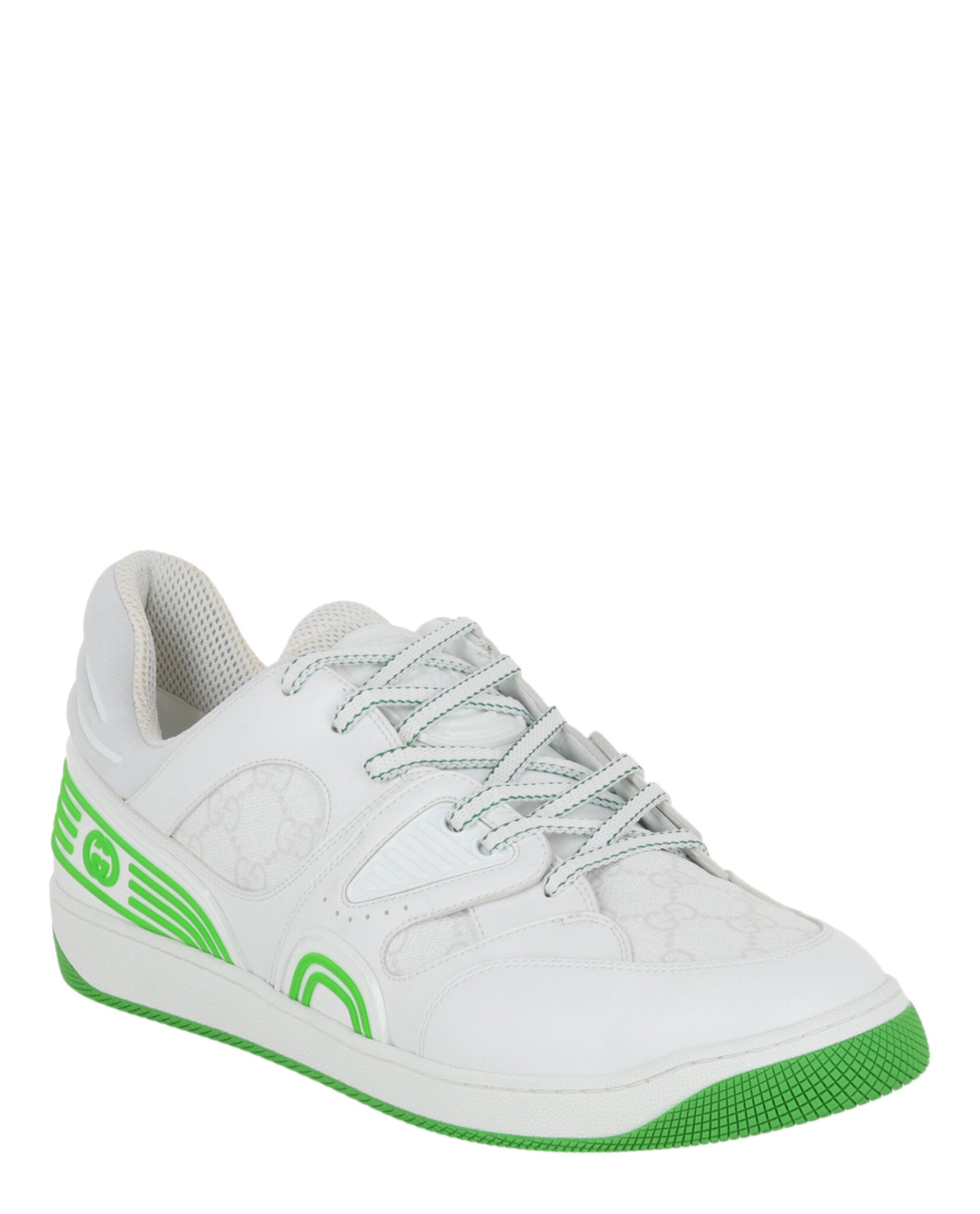 Men's Gucci Basket Leather Low-Top Sneakers