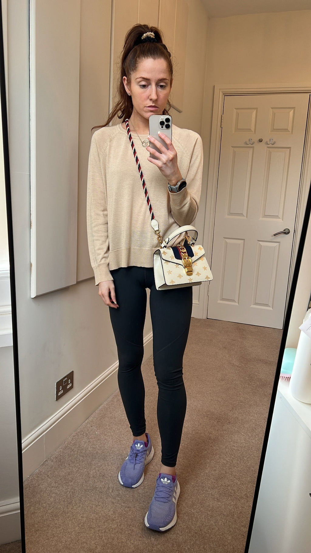 Gucci White Bee Star Sylvie Mini Bag (RRP £1,890)