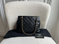 Chanel Black Quilted Caviar Petite Timeless Tote