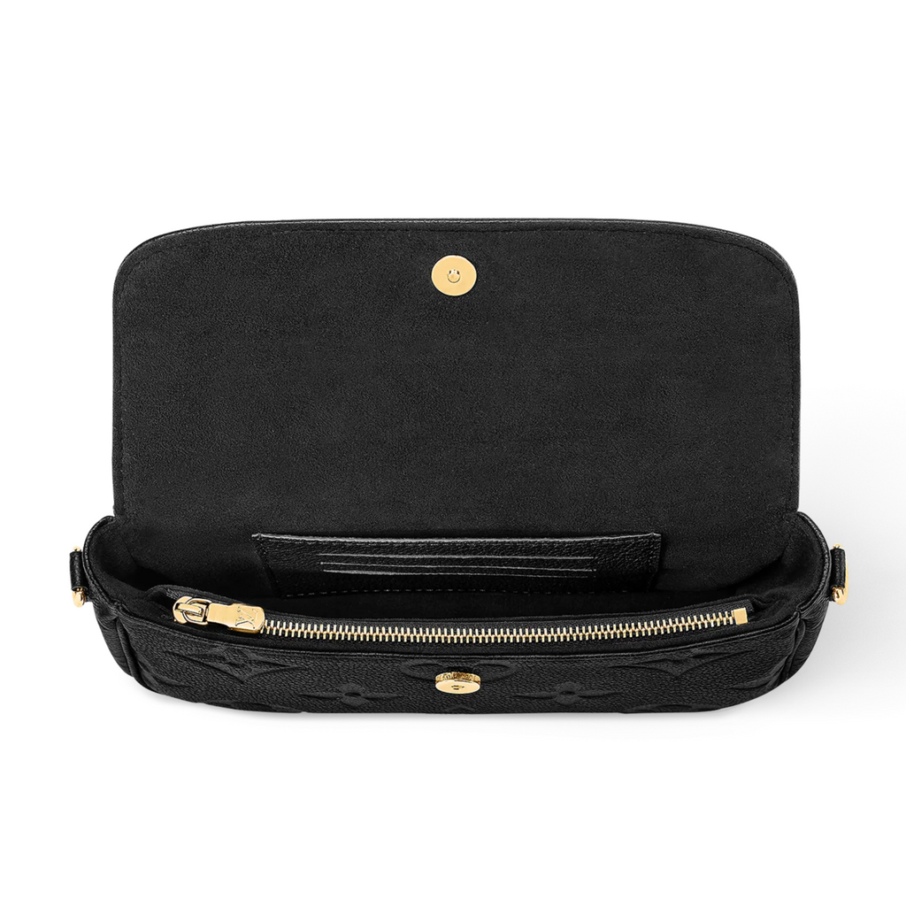 Louis Vuitton Wallet On Chain Ivy Clutch - Black