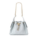 Caviar Quilted Small Chanel 25 Handbag Light Blue