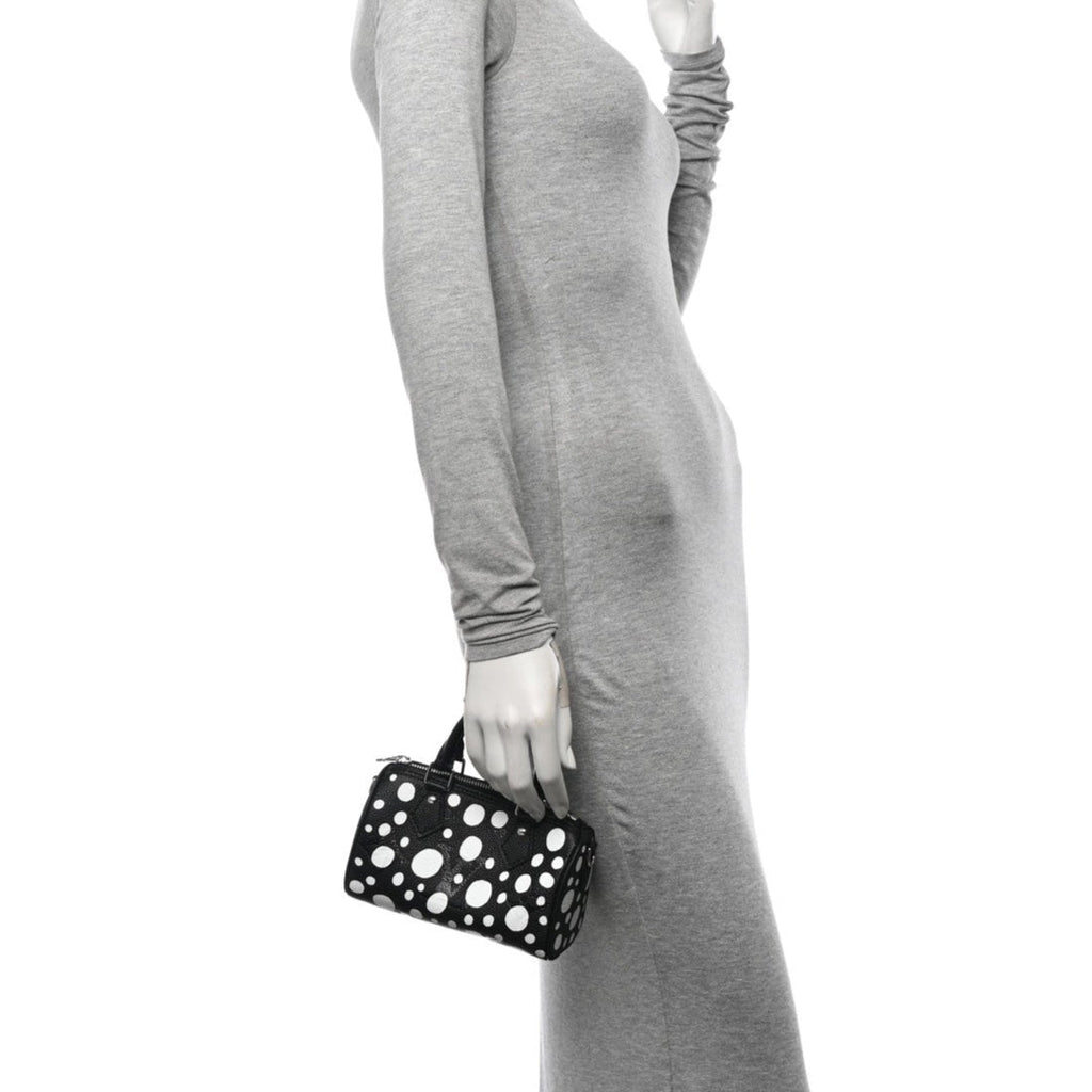 Louis Vuitton x Yayoi Kusama Nano Speedy Bandouliere Handbag - Black
