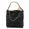 Shiny Caviar Quilted Monochrome Mini Chanel 22 Black