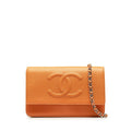 Chanel Coco Mark Caviar Chain Wallet Shoulder Bag