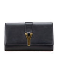 Saint Laurent Y Line Leather Clutch Bag