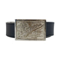 Louis Vuitton Sangle Jeans Leather Metal Belt