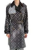 Louis Vuitton 2023 Black Denim Monogram Trench Coat - 38