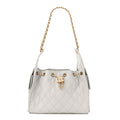 Caviar Quilted Small Chanel 25 Handbag Light Grey