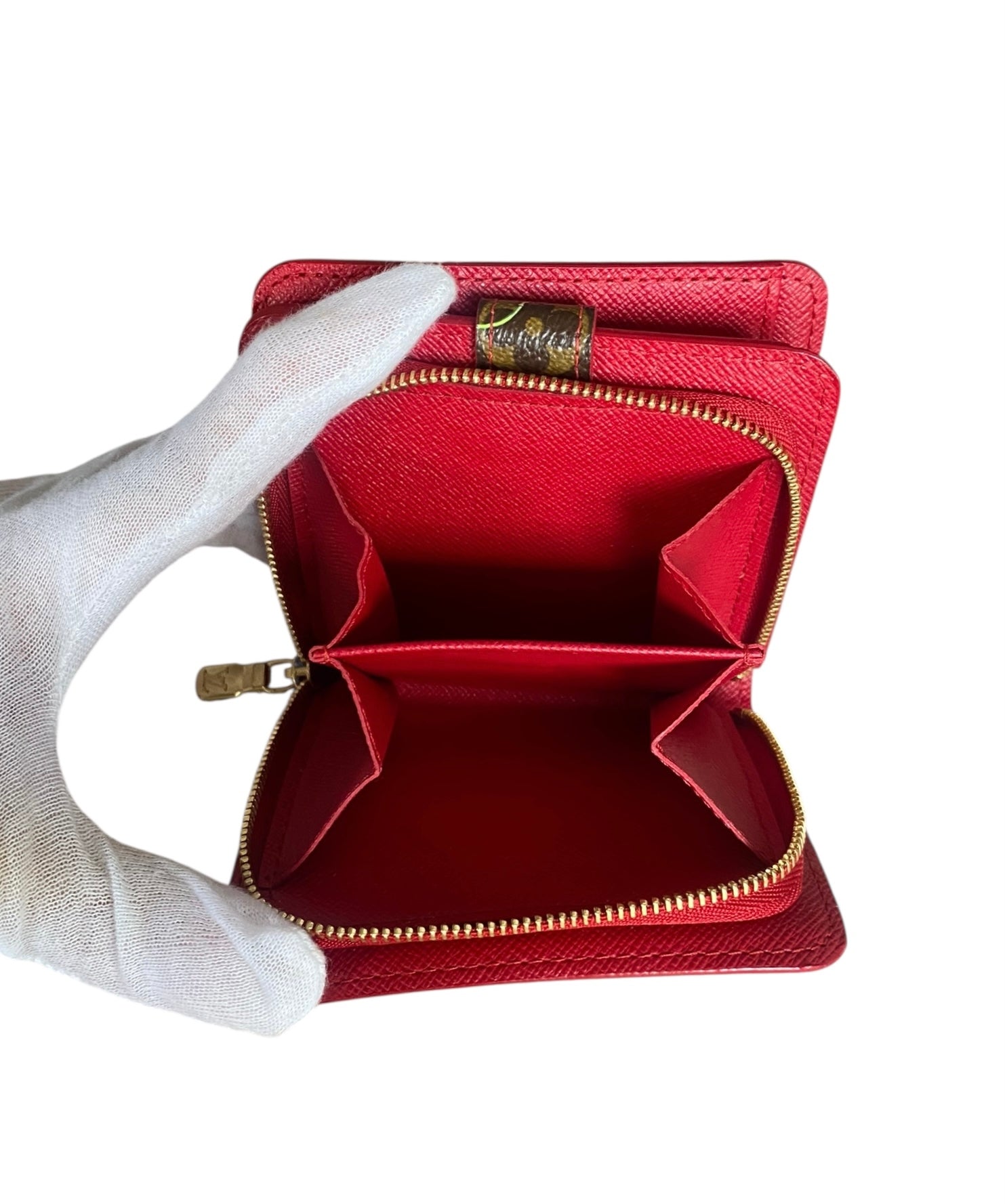 Louis Vuitton x Takashi Murakami 2005 Monogram Cherry Compact Zippy Wallet